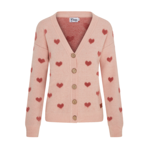 Pink Heart Cardigan