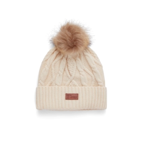 Human  White Knit Hat
