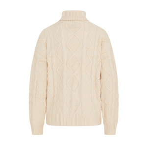 Human White Knit Turtleneck Jumper